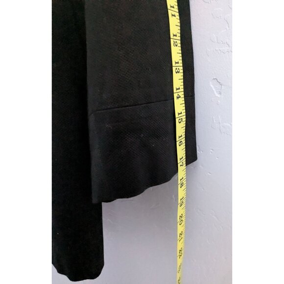 East 5th Womens Black Jacket Size 1X Button-Front 3/4 Sleeves Textured Finish - Picture 15 of 16